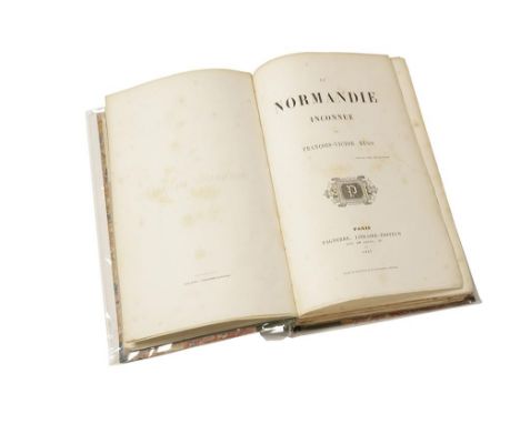 FRANCOIS-VICTOR HUGO 'La Normandie Inconnue' first edition, Paris 1857