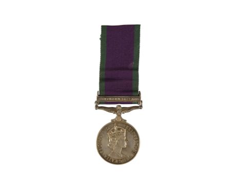 CSM NORTHERN IRELAND TO 24260508 PTE C J LOWE R HAMPS In the box of issue. Correctly impressed - 24260508 Pte C J Lowe R Hamp