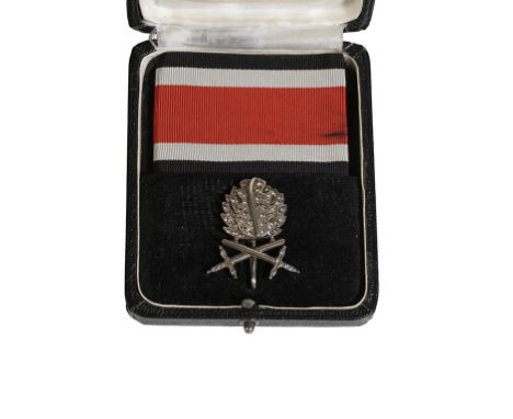 OAK LEAVES SWORDS AND DIAMONDS TO THE KNIGHTS CROSS OF THE IRON CROSS A superb set of Type B Oak leaves Swords and Diamonds t