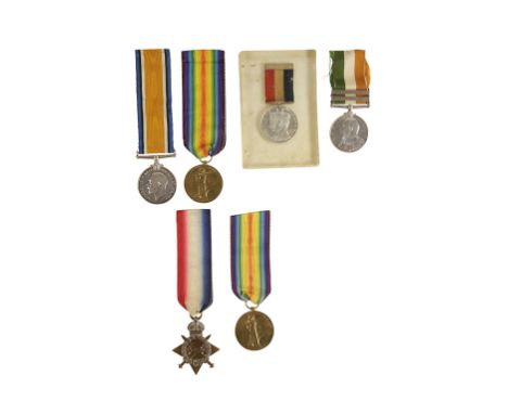 GREAT WAR FAMILY GROUP, INCLUDING LIEUTENANT H N S SKEFFINGTON RFC / A VICTIM OF EDUARD RITTER VON DOSTLER Great War pair to 