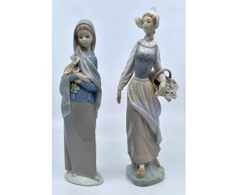 Two Lladro figures of ladies, Spanish (2)