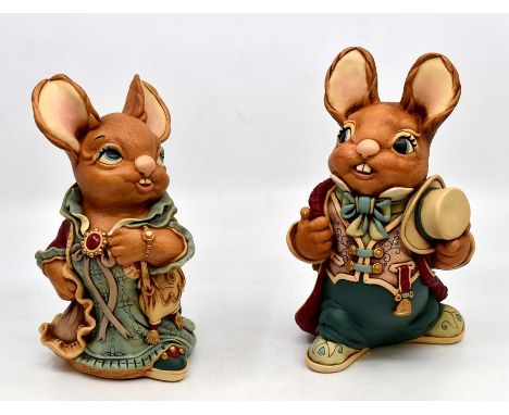 Pendelfin: 2 large Pendelfin Limited Edition figures of Uncle Henry & Aunt Ruby. Height approx 21cmCondition: No obvious sign