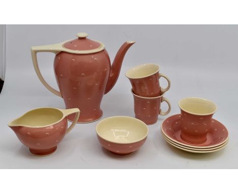 A mid 20th Century Shelley tea service with teapot, with two Susie Cooper tea services with tea pots.Condition: No obvious si