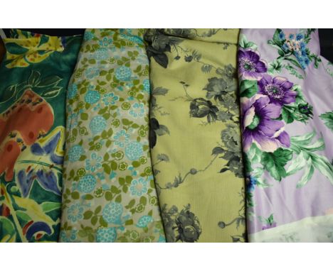 Textiles - floral print, 1970's and later