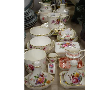 Royal Crown Derby Posies including vase, trinket dishes, jug, saucers; etc