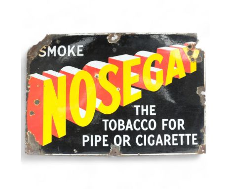A Vintage enamel sign "Nosegay" The Tobacco for Pipe or Cigarette, 76cm x 51cm 