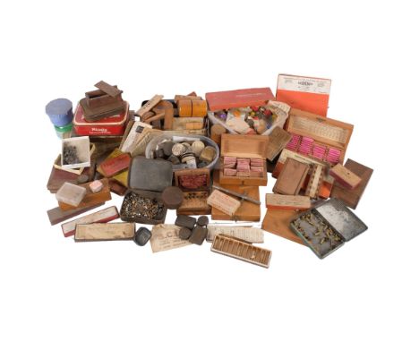 A large selection of watchmaker's tools and accessories, many Vintage and other assorted items 