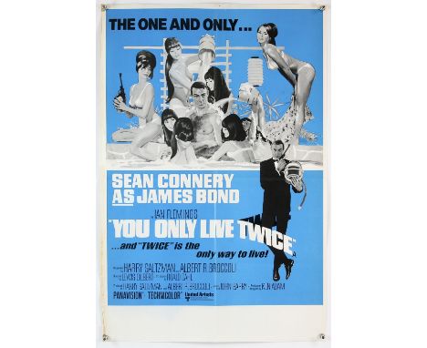 James Bond You Only Live Twice (R-1969) Double Crown size (Half British Quad), United Artists, folded, 20 x 30 inches. 