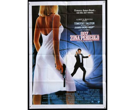 James Bond The Living Daylights (1987) Five foreign film posters, French Grande, Petite, Door Panel, German and Italian One P