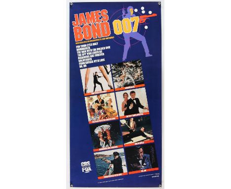 James Bond - Four 1980's CBS Fox Home Video display posters, all in door panel format, rolled (4). 