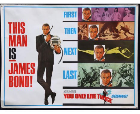James Bond You Only Live Twice (1967) US Subway 'Final Advance - 'First, Then, Next, Last' film poster, starring Sean Connery
