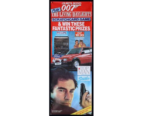 James Bond The Living Daylights (1987) Promotional Ford / Philips door panel poster and a Starwears poster, rolled (2). 