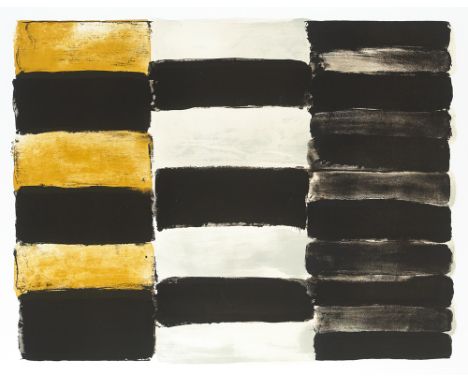 Sean Scully (b.1945) PARIS BLACK, 2004 lithograph; (from an edition of 40) titled lower centre; numbered lower left 28 x 40in