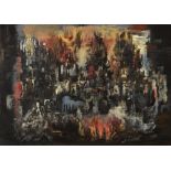George Campbell RHA (1917-1979) MALAGA, 1955 oil on board signed, titled, dated and numbered [24] on