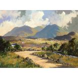 George K. Gillespie RUA (1924-1995) IN THE MOURNES NEAR GLASDRUMMOND AND GLEN RIVER oil on board
