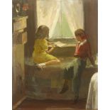 Tom Carr HRHA HRUA ARWS (1909-1999) THE CHILDREN'S ROOM, 1947 oil on canvas signed and dated lower
