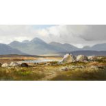 Maurice Canning Wilks RUA ARHA (1910-1984) LANDSCAPE, CONNEMARA oil on canvas signed lower left;