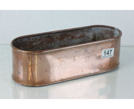 Copper Oval Planter