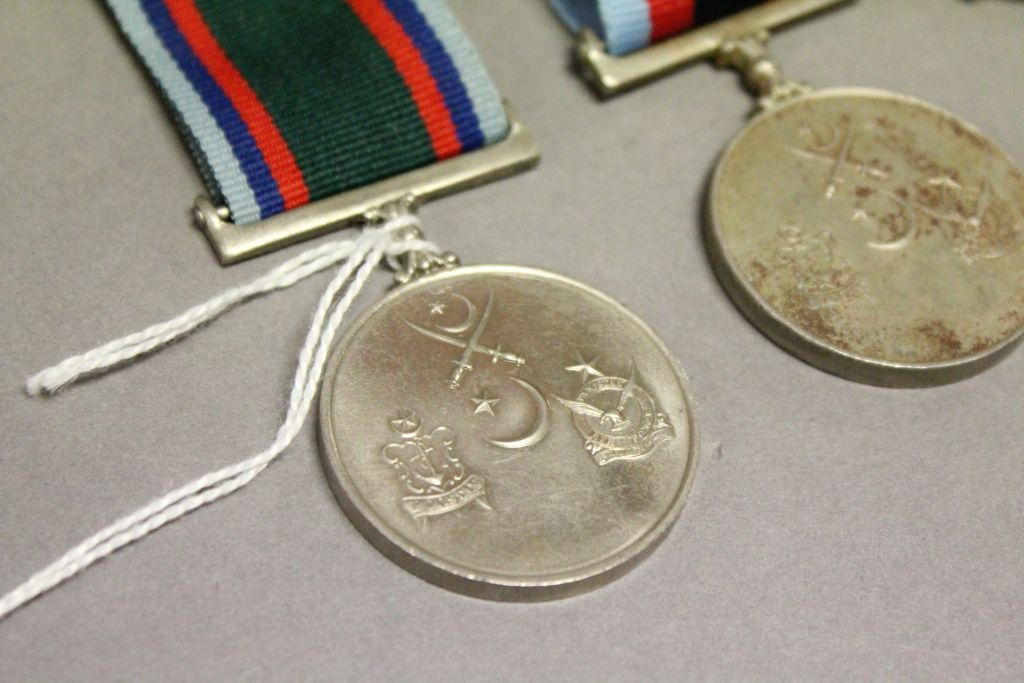 Four Pakistani Medals with Ribbons