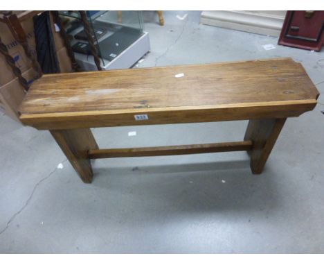 Pine farmhouse bench