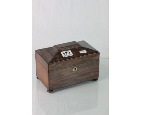 19th century Sarcophagus Two Compartment Tea Caddy