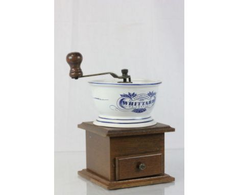 Whittards's of Chelsea Wooden and Ceramic Coffee Grinder