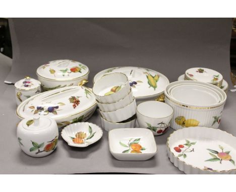 Large Collection of Royal Worcester ' Evesham ' Pattern Dinner Ware