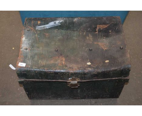 Vintage metal trunk