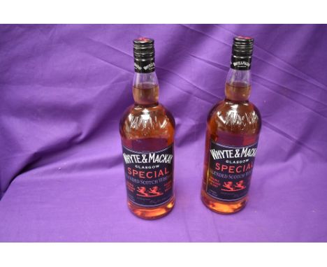 Two bottles of Whyte &amp; Mackay Special Blended Scotch Whisky, 1 litre, 40%vol