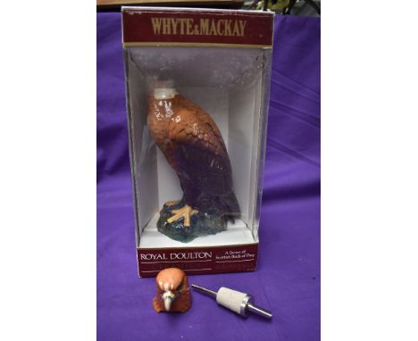 A Royal Doulton ceramic Golden Eagle decanter of Whyte &amp; Mackay Whisky, 75cl, 40% vol, in original window box