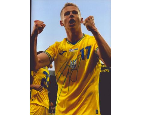 Football Oleksandr Zinchenko signed Ukraine 12x8 colour photo. Oleksandr Volodymyrovych Zinchenko ( born 15 December 1996) is