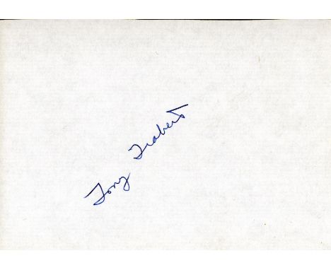 Tennis Tony Trabert signed 6x4 album page. Marion Anthony Trabert (August 16, 1930 - February 3, 2021) was an American amateu