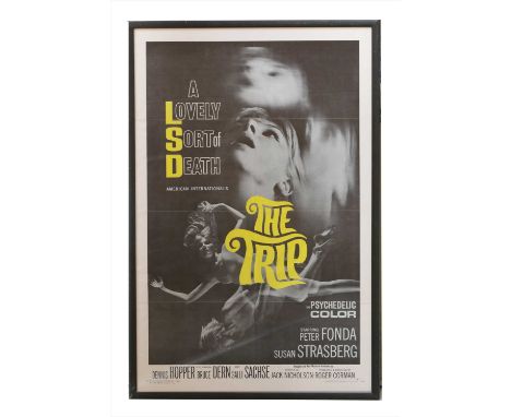 'THE TRIP', 1967, American, an American International US movie film poster, starring Peter Fonda, Jack Nicholson, Dennis Hopp