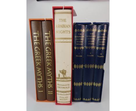 Two Folio Society books plus a three book set The Complete Oxford Shakespeare.