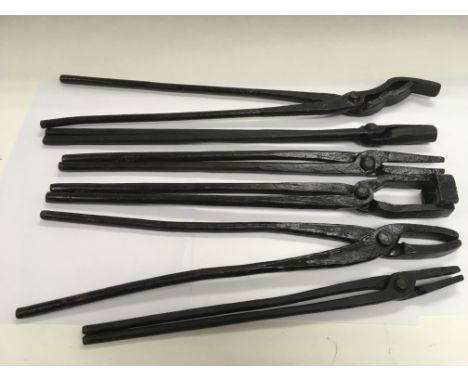 A collection of blacksmiths tools.