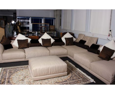 An custom made 'L' shaped sofa by B&amp;B Italia - model Luis designed by Antonio Citterio, includes modular elements, alongs