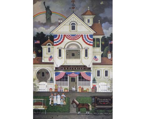 Charles Wysocki (American, 1928-2002)Grocery StoreLimited edition lithograph, numbered 1165/1500 Signed in pencil lower right