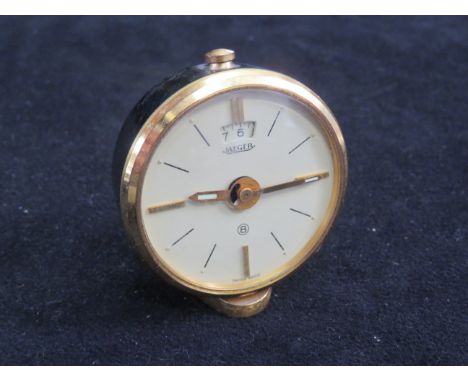 Early 20th century Jaeger 8 travel alarm clock 