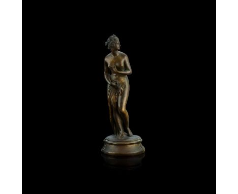  AN ITALIAN BRONZE FIGURE OF VENUS PUDICA 19TH CENTURY on a contemporary base&nbsp; 27cm high Ex-collection Cyril Humphris, 1