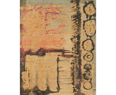  JOHN PIPER (BRITISH 1903-1992) STUDY FOR WATSON HOUSE MURALS signed, ink and watercolour on paper 20.5cm x 16.5cm (8in x 6 ½