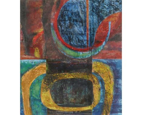 JOHN PIPER (BRITISH 1903-1992) STUDY FOR WATSON HOUSE MURALS ink, crayon, oil, watercolour and gouache with wax resist on pa