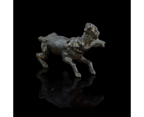  A NORTH ITALIAN SCHOOL, BRONZE FIGURE OF CERBERUS 16TH CENTURY, POSSIBLY FLORENTINE dark brown/black patina; most likely par
