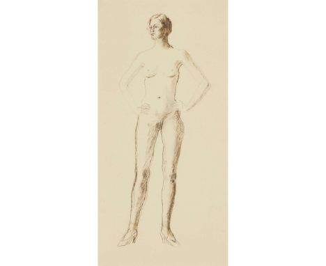  DORA CARRINGTON (BRITISH 1893–1932) STANDING NUDE  (POSSIBLE PORTRAIT OF HENRIETTA BINGHAM), c. 1925 pen & ink on paper 50cm