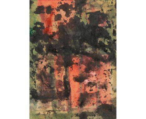  JOHN PIPER (BRITISH 1903-1992) STUDY FOR WATSON HOUSE MURALS gouache, ink and watercolour on paper&nbsp; 18.5cm x 13.5cm (7 