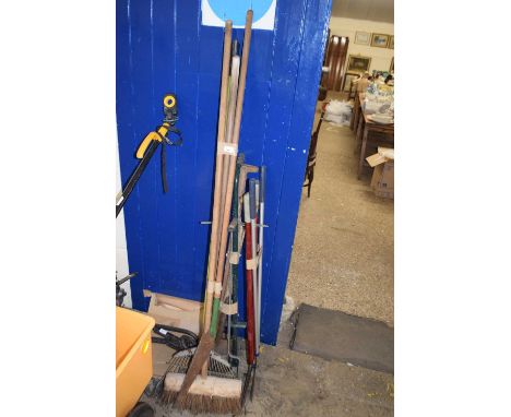 Qty various garden tools 