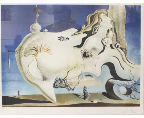 Salvador Dali (1904-1989) - The Great Masturbator, lithograph printed in colours, signed and numbered '181/300' in pencil to 