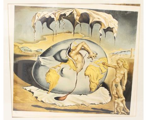  Salvador Dali (1904-1989) - Geopoliticus Child Watching the Birth of the New Man, lithograph printed in colours, signed and 