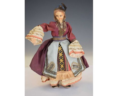 Vintage doll in Spanish costume, 23cm high 