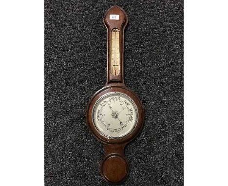 A mahogany precision barometer 