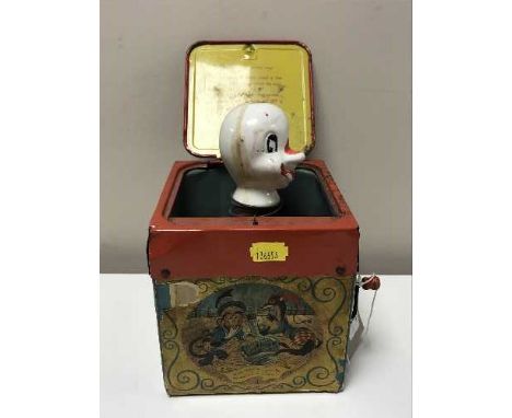 A Mattel tin plated Jack-in-the-box